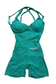 EMPWR YOU yasmine ruched activewear one piece in Aqua