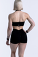 EMPWR YOU allure scrunch gym shorts in Black