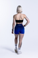 EMPWR YOU ombre seamless gym shorts in Deep Sea