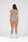 EMPWR YOU staple high-waisted gym shorts in Grey