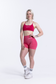 EMPWR YOU maya cross-back sports bra in Hot Pink