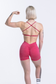 EMPWR YOU maya cross-back sports bra in Hot Pink