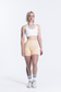 EMPWR YOU luxe ribbed seamless shorts in Butter