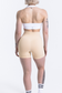 EMPWR YOU luxe ribbed seamless shorts in Butter