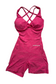 EMPWR YOU yasmine ruched activewear one piece in Pink