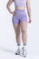 EMPWR YOU allure marl scrunch gym shorts in Lilac Marl