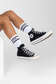 EMPWR YOU crew gym socks in White