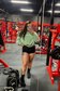 EMPWR YOU cropped fleece hoodie in Sage