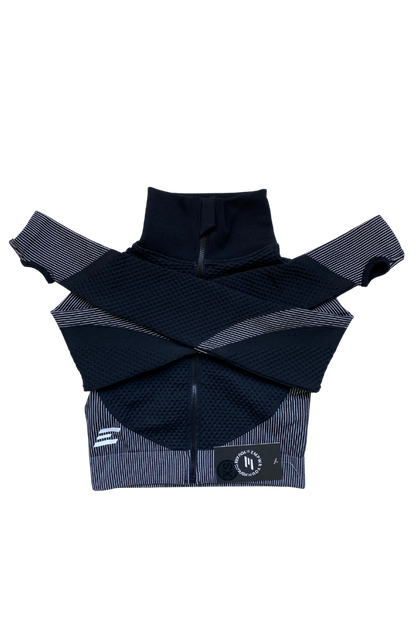 EMPWR YOU empwr compression zip jacket in Grey