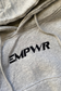 EMPWR YOU unisex oversized fleece hoodie in Grey
