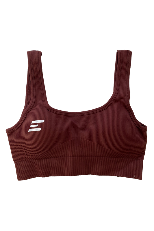 Luxe Sports Bra | U Shape - Chocolate