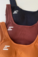 EMPWR YOU luxe u-shape seamless sports bra in Chocolate