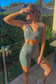 EMPWR YOU luxe v-shape seamless sports bra in Chocolate