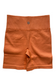 EMPWR YOU luxe ribbed seamless shorts in Pumpkin