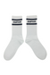EMPWR YOU crew gym socks in White