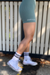 EMPWR YOU crew gym socks in White