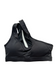 EMPWR YOU asymmetric one-shoulder sports bra in Black