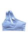 EMPWR YOU asymmetric one-shoulder sports bra in White