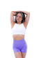 EMPWR YOU camo seamless gym shorts in Lilac