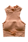 EMPWR YOU paradise high-neck seamless crop in Orange Sorbet